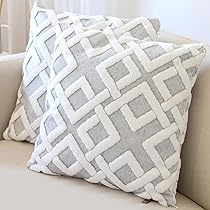 Ggaimwf Fundas De Almohadas Decorativas Cojines De Hojas Estética Moderna Decoración Artística HoboBeigeFunda De Almohada Para Sofá Exterior Sofá Fundas Para Fundas De Cojines 40x40cm Juego De 2