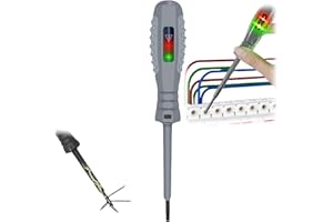 SIYINZU 2-in-1 High-Torque Magnetic Screwdriver with Electric Voltage Tester - Portable Flathead Detector Pen