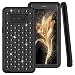 Produktbild Galaxy Note 8 Hülle Glitter, ZXK CO Slim 3 in 1 Hybrid Case Weiche Silikon Shockproof Hard PC Backcover mit Bling Strass Diamant für Samsung Galaxy Note 8-Schwarz