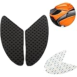 Youery 2 stuck Tankpad 3D Motorrad Tankschutz,Schwarz,Universal Motorrad Seitengasknie Grip Schutz AntiRutsch Gummi Abziehbil