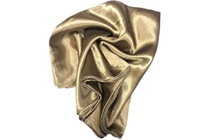 SHOES LANE Satin Silk Shiny Plain Solid Colours Large Square Plain Head Neck Scarf Wrap 90 X 90 cm Scarves Bandanas Women Shiny Large Soft Lightweight Sleeping Headscarf for Ladies Girls Hair Decor