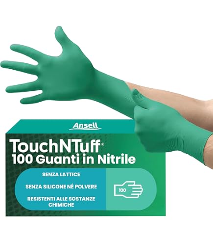 Mechanix Nickelbacks - Guanti In Nitrile Monouso 6 Mil - Senza Lattice, Senza Polvere - Confezione Da 50 Pezzi - Uso Multiuso, Alimentare E Touchscreen - 2