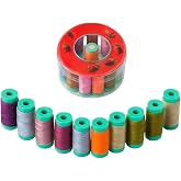 Sewing Thread Set &ndash; Number 120 Polyester, 12 Color 4cm Coil | Durable, Shiny and High Quality Sewing Thread
