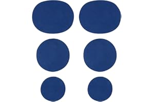 Quzente Patch De Réparation De Trou De Chaussure, 6 Pièces Patchs De Réparation en Forme De Cercle Auto Adhésifs, Patch De Réparation De Baskets Anti-Usure, Convient Aux Baskets