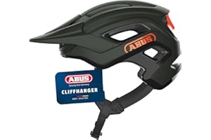ABUS CliffHanger MTB helmet - bike helmet for demanding trails - with large ventilation openings & TriVider strap system - for men and women