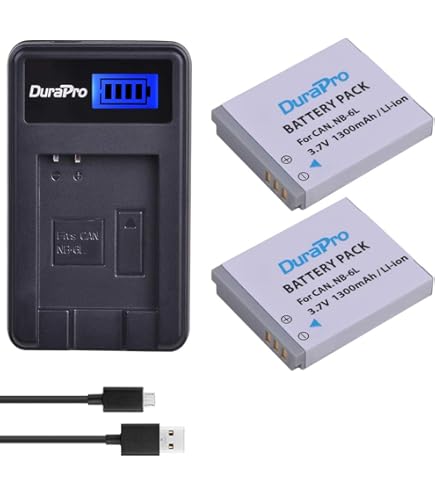 USB Battery Charger for Canon POWERSHOT SX220 HS Digital Camera