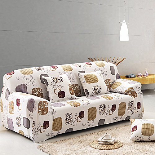3 Sizter Sofabezug Sesselbezug Sofahussen Sofaabdeckung Anti-slip strips Elastisch Verfügbar Blumen-Muster - 3