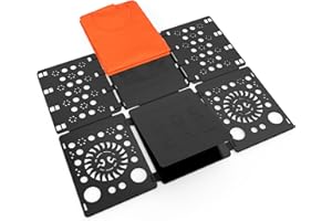 BoxLegend Verstelltbar Pollover Hosen Hemden Wäsche Kinder und Erwachsen Faltbrett Falthilfe für Wäsche Kleidung Wäschefalter Wäschefaltbrett Hemdenfalter (Schwarz)