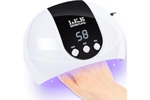 LKE UV Lampe für Gelnägel, 54W UV Lampe Nägel mit 3 Timer, LCD Display, Auto Sensor,Premium UV Lampe für Alle UV Gel Nagellac