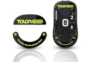 TALONGAMES Curved Edges Ultra Strong Glass Mouse Skates Feet Replacement Compatible With Pulsar X2 / X2 Mini, Super Smooth Glide Fast and Durable Sole