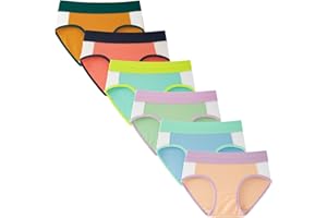INNERSY Culotte Ado Fille Taille Haute Shorty Coton sous-vêtement Adolescente 10 à 16 Ans Lot de 6