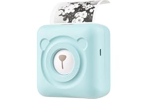 BISOFICE PeriPage Mini Pocket Stampante termica All-in-One Wireless BT Picture Photo Label Memo Receipt Paper Printer Funzione AR Photo con cavo USB Supporto per Android iOS Windows