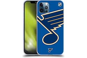 Head Case Designs Oficjalnie Licencjonowany NHL Ponadgabarytowych St Louis Blues Soft Gel Case Etui Kompatybilny z Apple iPhone 12 / iPhone 12 Pro