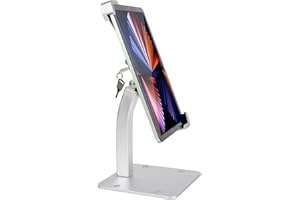 woleyi Soporte Tablet Antirrobo Mesa, Soporte Tableta Seguridad de Aluminio para Exposiciones, Quioscos, Tiendas, para iPad Pro Air Mini, Galaxy, Surface, Tabletas 7-11"