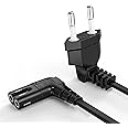 Cavo con spina di alimentazione 2 poli conforme Euro 8 Compatibile con PS5 Samsung JVC TV DVD PS2 PS4 Play Station 4 Stampanti HP Epson Canon per radio e televisione (3m