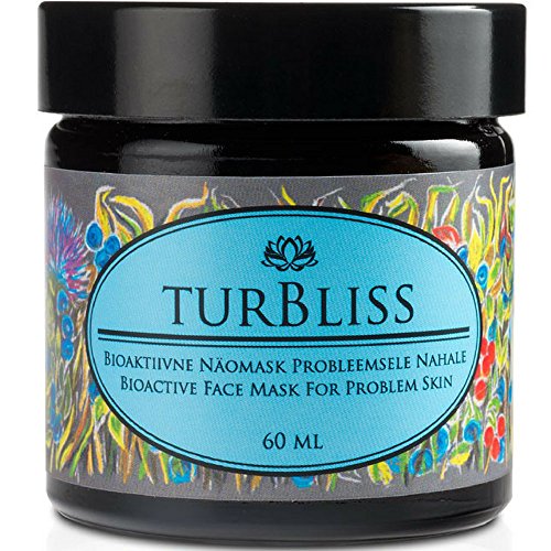 Face Mask for Problem Skin by Turbliss | 100% Natural Facial Exfoliator with Powerful Anti Ageing, Pore & Blackhead Cleansing Properties | Exfoliating & Deep Hydrating Cleanser from Organic Peat