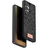 UnDePlus Samsung Galaxy S26 Ultra ile uyumlu Kılıf Simli Parlak Silikon Bright Kapak Siyah