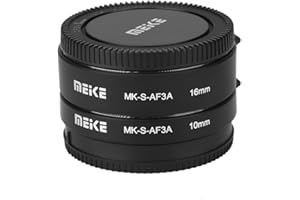 Lazmin Adapterring für Kameraobjektiv, Automatischer Autofokus 10mm 16mm Makro-Verlängerungsrohr-Set für Sony E-Mount Kamera