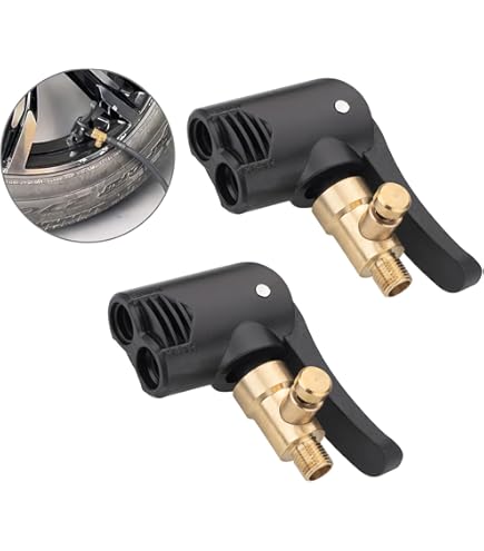 Adaptateur De Valve De Pneu De Voiture 2 Pcs Pompe De Embout Laiton Gonflage Adaptateur De Valve Américain Et Français Adaptateur De Connexion De Valve Pour Gonfleur De Pneu De Moto De