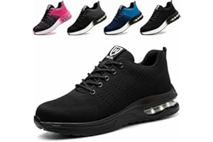 ZSDZSZ Arbeitsschuhe Herren Leicht Sicherheitsschuhe Damen Atmungsaktive Stahlkappenschuhe Sportlich Schutzschuhe