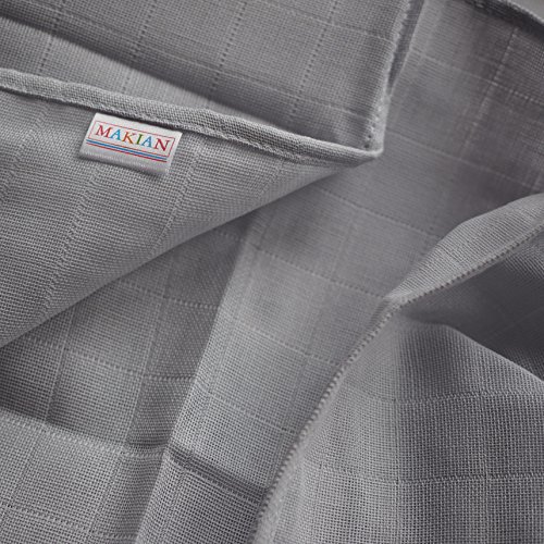 3 Stück – Mullwindeln / Spucktücher / Stoffwindeln, 70 x 70 cm – bedruckt – Sterne Grau, doppelt gewebt mit verstärkter Umrandung, maschinenwaschbar bis 60° C, Öko-Tex Standard 100 - 5