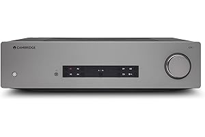 Cambridge Audio CXA81 MKII - Amplificateur stéréo intégré séparé de 80 watts Système HiFi avec Bluetooth aptX HD et ESS SABRE DAC - Gris Lunaire