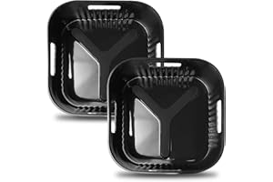YINGRACE 20CM Molde Silicona Freidora de Aire, 2PCS Cuadrado Accesorios Freidoras de Aire para COSORI 4,7L, Cecotec 5,5L, Moulinex 5L, Reutilizable Accesorios Freidora sin Aceite en lugar de Papel de Horno