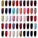 Elite99 Pick Any 5 Colours Soak Off Gel Polish Nail Art Set + Base & Top Coat + 36W UV Lamp + Cleanser Plus + Nail Files Clippers Buffer Remover