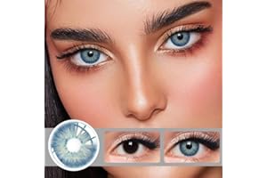 FRESH LADY BIO-ESSENCE Pack Lentillas de Hidrogel blandas 1 par Lentes de contacto azules sin graduación. Duración: 12 meses. Incluye estuche y 10 ml de solución única. Color Azul Pattaya