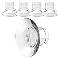 4PCS Flange Inserts 19mm, Compatible with Lansinoh /momcozyS9/S10/S12/Willow/Elvie/TSRETE,Portable Breast Pump Shields/Flanges,Milk Collector 24mm Universal (19MM)