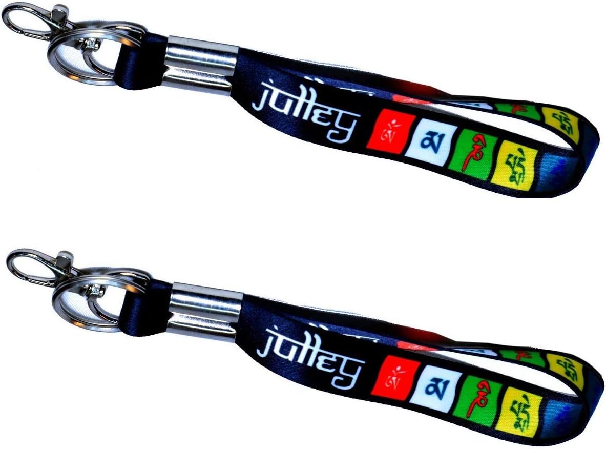 MorningVale DBH_ Tibetan Ladakh Prayer Words Logo Keychain Lanyard Badge Holder(Multicolor)(Small) (7 inch) (2)