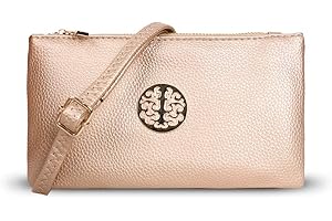 HIPSTER FASHION DESTINATION Women's Small Clutch, Cross Body, Shoulder Bag with Wristlet and Long Adjustable Shoulder Strap