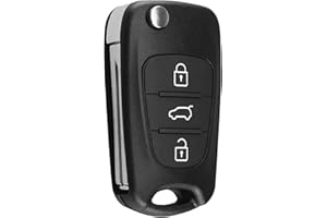 JJHXM Autoschlüssel Tastenfeld 3 Tasten Kompatibel,Schlüsselgehäuse Tastenfeld,Hyundai Schlüsselgehäuse Tastenfeld,für Hyundai i10 i20 i30 ix20 ix35 Kia Rio Ceed Soul Venga Sportage