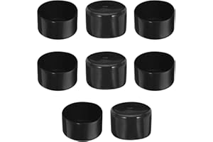 SAGASAVE Gummi-Endkappe, 80 mm Innendurchmesser, runde Rohrbolzenkappe, Schutzabdeckung, Gummi-Endkappe, flexibler Fleckschutz, PVC-Kappe für Rohre, Zaun, Rohrpfosten, Möbel, Geländer (BK)