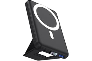 AOGUERBE Power Bank Magnetico, 10000mAh Caricabatterie Portatile Wireless, PD 22.5W Caricatore Powerbank con LED Display, Batteria Esterna con MagSafe per iPhone 16/15/14/13/12/Mini/Pro/Pro Max