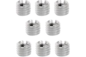 REQAG 8 Pezzi Adattatore a vite di conversione della boccola riduttore da 3/8"a 1/4"，Treppiede Adattatore per Convertire una Vite da 1/4" a 3/8" per treppiede, monopiede,testa a sfera,Fotocamera
