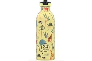 24 BOTTLES 24BOTTLES, Kids Bottle - Botella Agua Niños 500 ml, Cantimplora Infantil, Ideal para el Colegio, Botella Agua Acero Inoxidable 100% Hermética - Botella de Agua Personalizada Niña y Niño Ultraligera