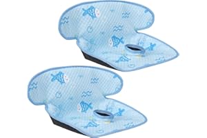 Babenest Dry Seat, Car Seat Protector, Waterproof Carseat Liner Potty Training for Toddlers, Baby and Infants, Piddle Pad for Carseats Strollers (Blue, 2 PCS)