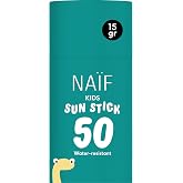 Na&iuml;f - Sunscreen stick for children - SPF 50 - Ages 3+ - UVA and UVB protection - Water resistant - Dermatologically tested -