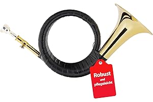 Classic Cantabile FPH-100 Fürst-Pless-Horn (B-Stimmung, Messing, mit Mundstück und Tasche)