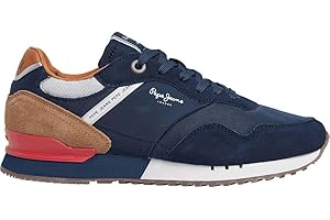 Pepe Jeans Zapatillas de Piel London Brand Gris