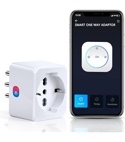 Presa Smart Wi-Fi 16A 3680W Con 2 USB E 1 Type-C, Comandi Vocali Alexa E Google, App Smart Life