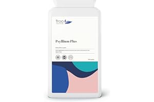 TROO HEALTH CARE Digest-Flow Psyllium Plus Dietary Fibre Complex - 100 Capsules | Soluble and Insoluble Fibre Blend | UK Manufactured to GMP Standards