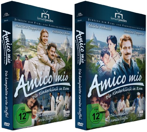 Preisvergleich Produktbild Amico mio - Die Kinderklinik in Rom - Die komplette Serie - Staffel 1+2 komplett im Set - Deutsche Originalware [7 DVDs]