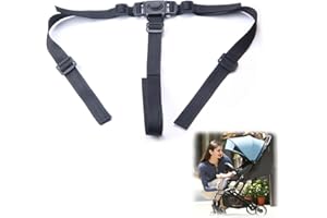 RUMGUG Arnés Para Silla Alta, Cinturón de Seguridad Para Bebé de Correa Universal Ajustable Para Trona, Correas Arnes Seguridad Silla Niño Arnes para Bebes Accesorio Cochecito Infantil (Tipo de 3 Puntos)
