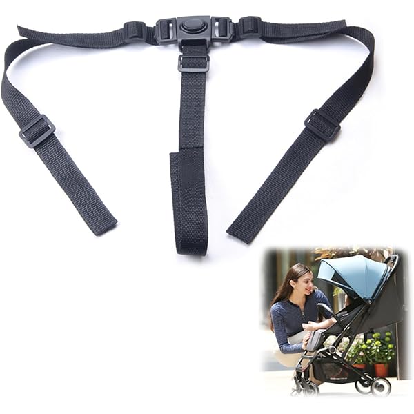 Harnais De Sécurité DaysAgo Pour Chaise Haute Bébé - 3 Points - Gris Argent - Renforcement Anti-bascule