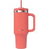 Contigo &Uuml;niseks Yetişkin Streeterville Tumbler Pipetli Yalıtımlı Su Şişesi, 1.2L, Mercan