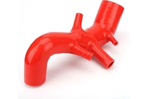 ‎KIMISS Silikon-Ansaugschlauch füR SEAT R 1.8T AMK BAM-Motor, Austausch des Rohrs mit Erhöhtem Luftstrom (Rot)