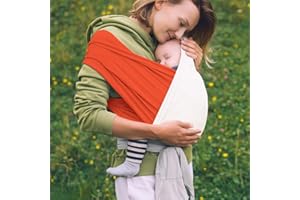 EBKCQ Baby Tragetuch Neugeborene, Tragetuch Baby Ohne Binden, Baby Wraps Carrier, Baby Tragetuch Elastisch, Babytragetuch Ohne Knoten, Babytrage Ab Geburt für Neugeborenes und Kleinkinder Bis Zu 16kg