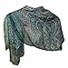 Produktbild Schal Seide grün 170x50cm Paisley Halstuch Stola Accessoire Indien